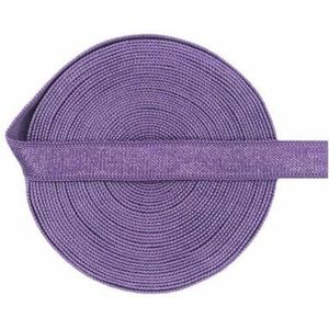 5 10 Yard 3/8"" 10mm Effen Glanzende Niet-vouwbare Elastische Spandex Satijnen Band Bh-band Hoofdband Jurk Naaikant Trim-Amethist-2 Yards