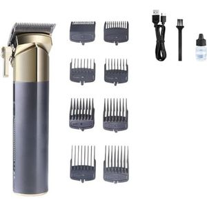 Tondeuse voor mannen, tondeuse professionele tondeuse metalen schelp kapsels machine verstelbare elektrische kappersschaar voor mannen