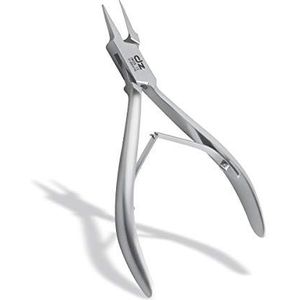 DZ Hoektang extreem puntig podologie-gereedschap voor werkzaamheden tot in de nagelspons, van roestvrij staal