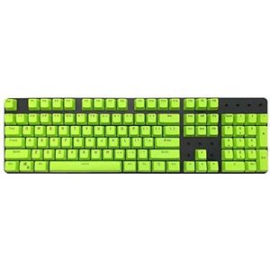 Toetsenbord voor mechanisch toetsenbord compatibel voor kersen/kailh/gateron verlichting pudding PBT toetsdoppen achtergrondverlichting LED-verlichting universele toetsdoppen (totaal 104 toetsdoppen) (groen)