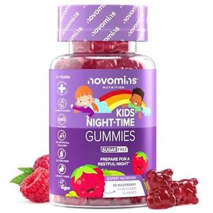 Novomins - Slaaprubbers voor Kinderen - Voedingssupplementen - Vegan - Magnesium - L-Theanine - B12