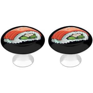 Japanse Sushi Cartoon Kabinet Knoppen Leuke Ronde Lade Handvatten Rvs Deurknoppen
