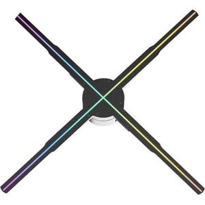 Holografische Fan, Hologram Projector Fan 3D Display Wifi Reclame Logo Licht Led Sign Holografische Lamp 3D Projectoren 52-80CM