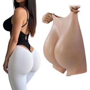 Adima Volledig siliconen slipje hoge taille enorme kont verbeteren gewatteerde push-up panty man naar vrouw voor crossdresser kleding,Color3,one size