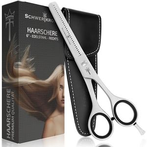 SCHWERTKRONE® Modelleerschaar Roestvrij Staal Made in Germany, Kappersschaar, Haarschaar