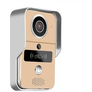 Videodeurbel, Smart Video Deurbel Home Intercom Draadloze Remote Surveillance Ontgrendelen,Reageert Snel(Metallic)