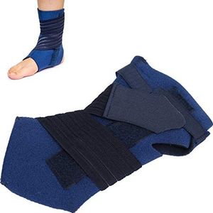 Enkelbrace mouw, zachte compressie sport voetbeschermer verstelbare enkelriem voor lantar fasciitis hielpijn achillespeesontsteking brace voor vrouwen en mannen (S)