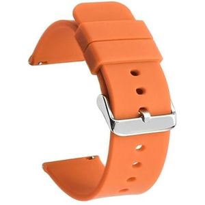 Kijk naar bands Horlogeband Snelsluitingen Siliconen horlogeband 14-24 mm Zachte rubberen slimme horlogeband Polshorloge Horlogebanden vervangen Dagelijks (Color : 13, Size : 18mm)