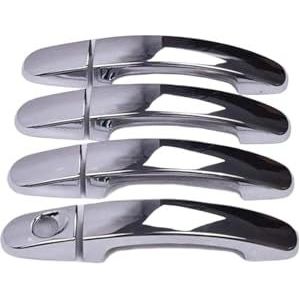 Buitenste Handgreep Van Voor F&ord Voor Focus 2005 2006 2007-2011 Exterieur Glanzend Zwart Chrome Auto Deurgreep Cover Trim Overlays Styling Accessoires 8 Stks Buitendeurgrepen(Sliver)