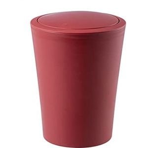 Prullenbak Afvalbak Vuilnisbak Prullenbak kan push top, pedaal bak met deksel, plastic vuilnisbak afvalbak vuilnisbak afvalmand for keuken badkamer slaapkamer Afvalemmer Keuken (Color : B, Size : 5L