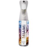 GLAMOUR PARFUM Miami Luchtverfrisser voor thuis, 300 ml, verstuiver met ledergeur, luchtverfrisser, spray, voor het spuiten in bed of op gordijnen, herbruikbaar