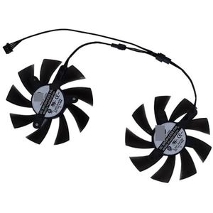 GPU-videokaartventilator, grafische koeler, 2 stuks PLA09215B12H, GA92A2H, voor ELSA voor RX 580 8GB RX580 8G 2048SP GDDR5 256bit(PLA09215B12H)