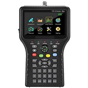 Satellietzoeker, V8 Finder Max Satelliet Signaal 4.3in LCD DVB-S/S2/S2X H.265 ACM Locator Satfinder Finder Meter WS6933 Multifunctionele Digitale Satellietmeter