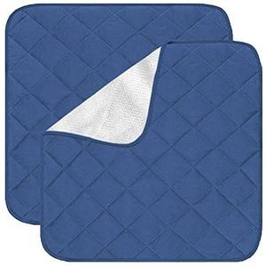 Sonhomay 2 stuks waterdichte stoelkussens voor ouderen incontinentie herbruikbaar en wasbaar, past op fauteuils, stoelen, meubels, bedden- herbruikbare absorberende stoelbeschermer pads voor