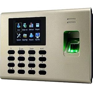 Vingerafdruk-tijdklok, USB TCP/IP RFID-kaart Vingerafdrukherkenning Tijdregistratie Machine Tijd Clcok Tijdrecorder Ingebouwde batterij veelgebruikt op de werkplek(K40-IC)