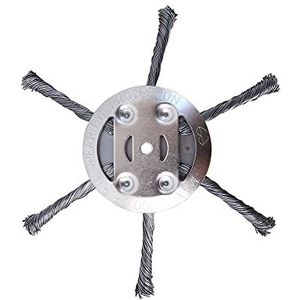 6 inch universele staaldraad grastrimmer kop voor elektrische draadloze draadtrimmers, bedrade trimmer blade disc voor grasmaaier tuingereedschap, 1 pak