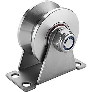 U-wiel, wielrolschaal Roestvrij staal statief groef wiel katrol draadkabel hefkatrol hangend wiel, schuifdeuren for thuis track hardware accessoires (maat: 304-48U type) (maat: 30 (Size : 304 48H typ