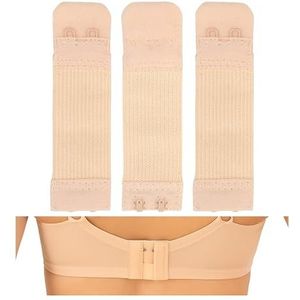 Comfortabele BH-verlenging, Zwart, Wit of Roze, 2 x 2 of 3 x 2 Haaklijn, voor alle gangbare BH-modellen, Zacht en Elastisch, Wasbaar, beha verlengingsset, beha elastische bandjes Verstelmechanisme