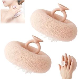 Associating Super Soft Sunflower Suction Cup Bath Ball, 2-in-1 Sunflower Bath Ball, with Suction Cup Shower Sponges(C)