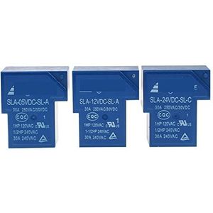 5 STKS Relais SLA-05VDC 06VDC 09VDC 12VDC 24VDC 48VDC-SL-A/-SL-C 4PIN 5PIN 6PIN 30A 250VAC/30VDC (Kleur: 4PIN, Maat: SLA-05VDC-SL-C)