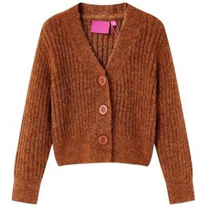 Kindervest - Cognackleurig - Gebreid - Vest voor Jongens