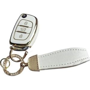 Autosleutel beschermhoes Voor Hyundai Voor Solaris Creta Ix25 Voor Kona Voor Tucson Voor Sonata FE I40 Voor Elantra Ix35 I20 Ix45 HB20 Voor Accent Auto Flip Key Case Cover Sleutel Shell(1 UK)
