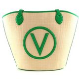 VALENTINO Covent dameshandtas, natuur/groen, eenheidsmaat, natuur/groen, One Size