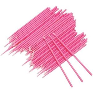 300 stuks roze wattenstaafjes, multifunctionele wimperreinigingsstaaf, wimperverlenging, comfortabele rekwisieten en schoonheidsproducten.