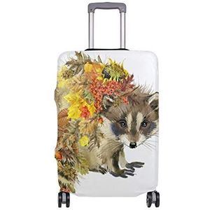 AJINGA bruine kat glimlach reizen bagage beschermer koffer cover S 18-20 in