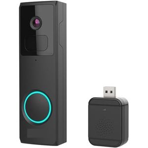 Draadloze deurbelcamera, Slimme draadloze videodeurbel 1080P HD-cameradeurbel, beveiligingscameradeurbel