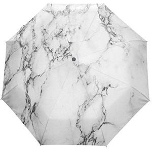 BIGJOKE 3 Vouwen Auto Open Sluit Paraplu Geometrische Marmer Textuur Patroon Winddicht Reizen Lichtgewicht Regen Paraplu Compact voor Jongens Meisje Mannen Vrouwen