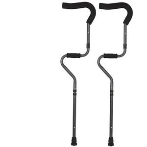 Aluminium Verstelbare Wandelstok Opvouwbare Okselkruk Ouderen Steunstok, Mobiliteitshulp Wandelstok Duurzaam Lichtgewicht Ontwerp Geschikt for Senioren en Mensen met Beperkte Mobiliteit