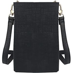 Een kapper, een heuptas, Verstelbare schouderband, heuptas for kappersscharen en gereedschap, zwart(E)