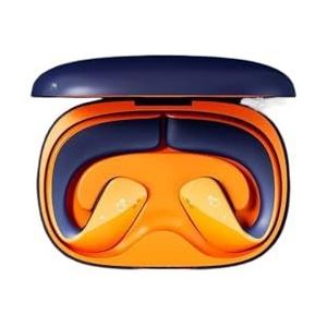 Niye Air Conduction bluetooth 5.3-oortelefoons Open Oorclip-koptelefoon Met Microfoon Sportheadsets Voor Android IPhonees Samsunges(Orange blue)