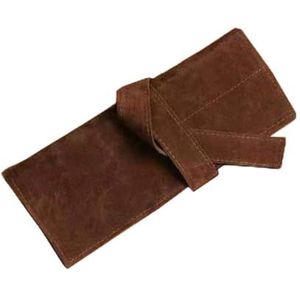 FOVAOK Roll Up Schaar Pouch Professionele Kapper Salon PU Holster - Houder voor Kapsel Schaar Shear Kappers Houder Case Bag, Bruin, 1PCS