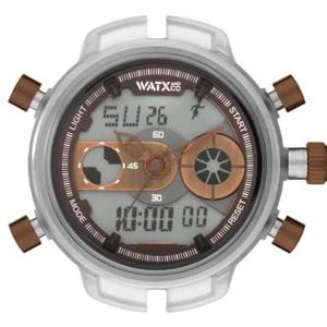 Watx&Co lors XXL Rock Mens analoog/digitaal quartz horloge met rubberen armband RWA2720, Quartz horloge, Digitaal