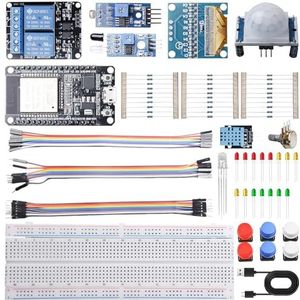 Behogan Starterset voor WiFi IOT ESP32 ESP-WROOM-32 ontwikkelingskaart, starterset voor ESP32-WROOM, starterset voor ESP32 ESP-32S wifi met Arduino IDE