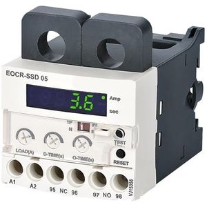 EOCR-SSD, digitale elektronische overbelastingsrelais, motorbeveiliging, thermisch overbelastingsrelais (110 VAC, 0,5-6 A)