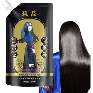 Ginger Plant Extract Shampoo tegen haaruitval, 240 ml gemberextract shampoo uit Japan, Polygonum Multiflorum Oil Control Anti-roos Shampoo