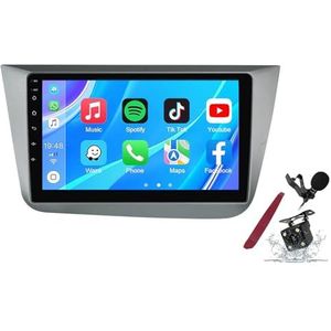 Android 14 Autoradio Sat Navi voor S-eat Altea (2004-2015) 9 Inch Touchscreen Multimedia Speler met Draadloze Carplay GPS Navigatie FM RDS Bluetooth 5G-WiFi SWC DSP,M500s