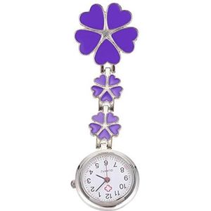 Yojack Gepersonaliseerd zakhorloge 1 st creatief zakhorloge decoratief hangend verpleegster horloge cadeau voor festival gegraveerd horloge (kleur: paars)