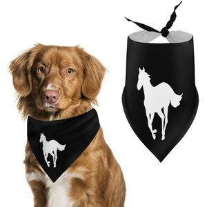 Paard-witte pony hond bandana huisdier sjaal voor kleine middelgrote grote honden driehoek slabbetjes foto prop cadeau