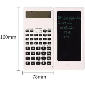 SDFGH Wetenschappelijke functiecalculator, handschriftbord, multifunctionele zonnecalculator, leercomputer