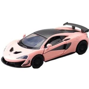 Voor Mclaren 570S GT4 Schaal 1:32 Diecast Speelgoed Voertuig Model Auto Pull Back Sound Collection Gift Model Speelgoedauto (Color : Pink)
