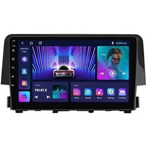 9 Inch HD Touch Screen Android 12 Autoradio Voor Honda Civic 2015-2020 - Ondersteuning Draadloze CarPlay/Android Auto/Spiegellink/RDS/WiFi/Bluetooth/GPS Navigatie Achteruitrijcamera (Size : M150S - 4