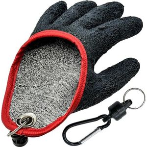 Handschoenen voor het vissen op carnivoren ANTI-CUT en MAGNETISCH ATTACHMENT SYSTEM [UNIVERSELE SIZE] Waterdichte vissershandschoenen om u te beschermen tegen beten en om in veiligheid snoek, meerval