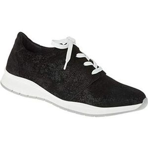 Lei by tessamino Noemi Veterschoenen voor dames, van echt leer, in breedte G + H, geschikt voor Hallux Valgus, comfortabele damesschoenen met inlegzolen, zachte damesschoenen, zwart, 37 EU