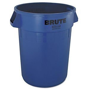 Rubbermaid afvalemmer, robuust, met deksel, 32 Gallon, blauw, 1