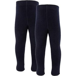 inibini 2-pack babymaillot/kindermaillot effen, 2 katoenen maillots voor meisjes en jongens, MADE IN EUROPE, donkerblauw/navy blauw, maat 86-92