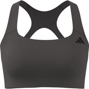 adidas Mujer Optime Workout Medium Support Bra, charcoal, XS